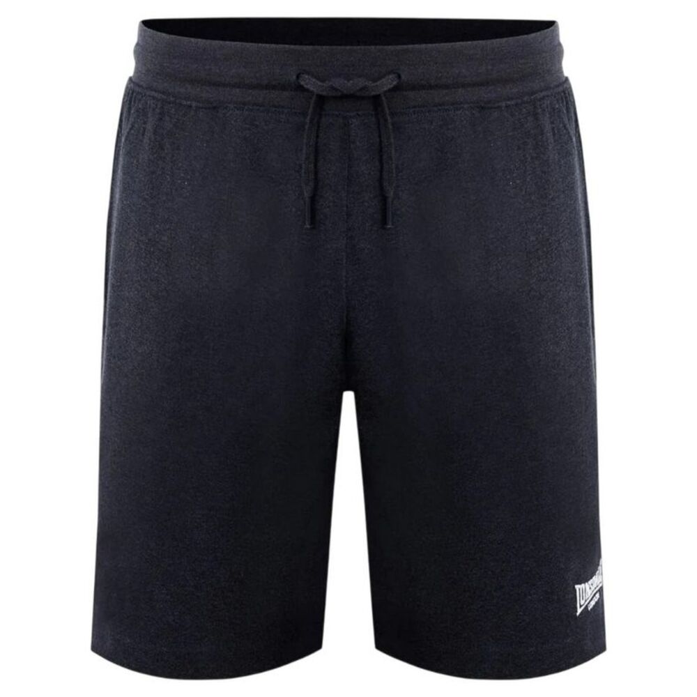 Lonsdale Mens Jersey Lounge Shorts / Charcoal Marl Marl